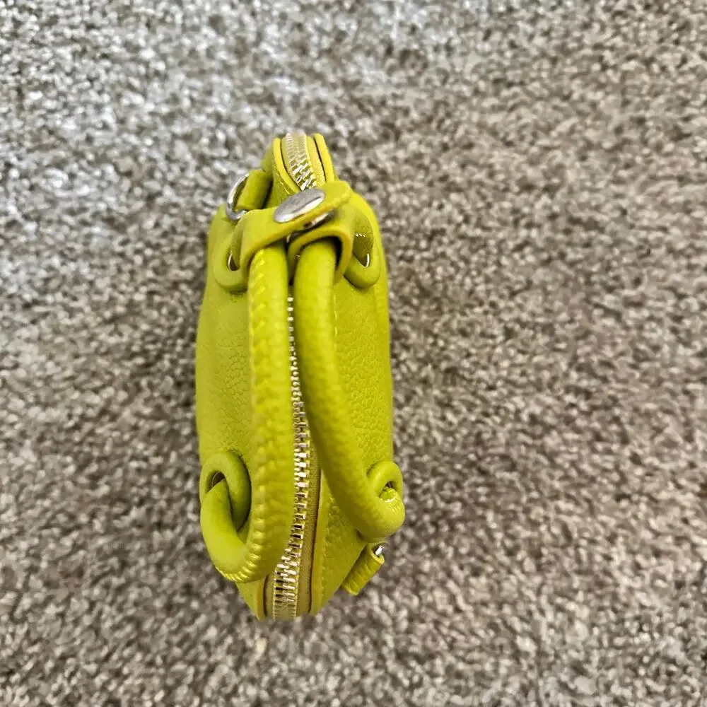 Micro Mini Yellow Green Lime Purse Canvas NEW